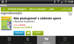 Aká je elektronická čítačka Wooky internetového obchodu Rajknih.sk na Androide