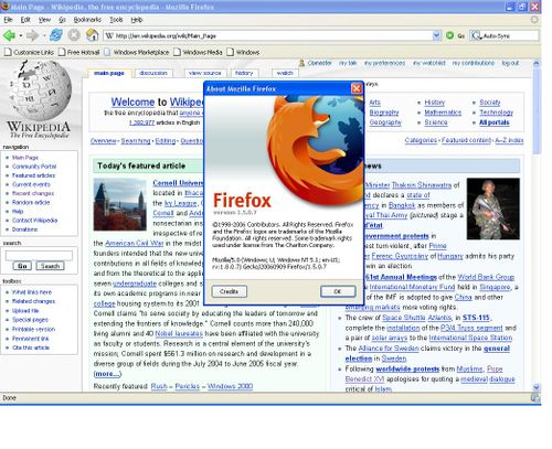Mozilla Firefox 1.5 môj prvý pohľad