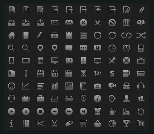 Balík 100 ikon optimalizovaných pre iPhone